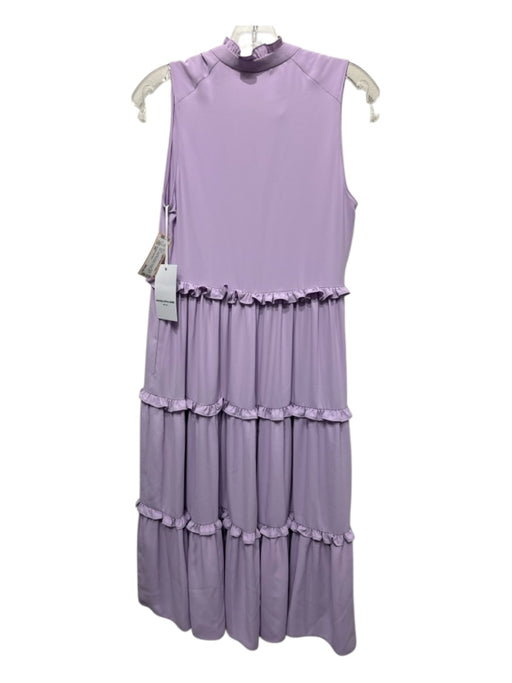 Amanda Uprichard Size XS Lavender Purple Polyester Ruffle Trim Tiered Dress Lavender Purple / XS