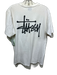 Stussy Size M White & Black Cotton Graphic Men's Short Sleeve White & Black / M