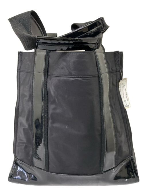 Tory Burch Black Nylon & Patent Leather Tote Bag Black / L