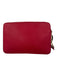 Michael Kors Red Saffiano Leather Crossbody Top Zip Gold Hardware Square Bag Red / S