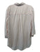 Cloth & Stone Size M Pale Pink Cotton Collared V Neck 3/4 Sleeve Curved Hem Top Pale Pink / M