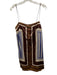 Reformation Size M Brown, white & blue Silk Spaghetti Strap Printed Mini Dress Brown, white & blue / M