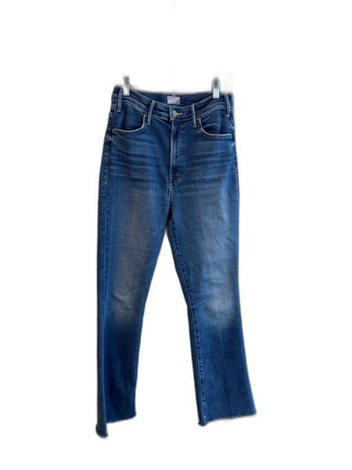 Mother Size 22 Cotton light wash High Rise Zip Fly Fray Detail Jeans Cotton / 22