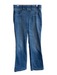 Spanx Size M Blue Cotton Blend Denim Medium Wash Pull On Wide Leg Jeans Blue / M