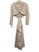 Jonathan Simkhai Size 4 Tan & White Print Cotton Open Back Stripe SHW Dress Tan & White Print / 4