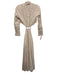 Jonathan Simkhai Size 4 Tan & White Print Cotton Open Back Stripe SHW Dress Tan & White Print / 4
