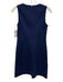 Tory Burch Size XS Navy Viscose Back Zip GHW pocket Sleeveless Dress Navy / XS