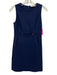 Tory Burch Size XS Navy Viscose Back Zip GHW pocket Sleeveless Dress Navy / XS