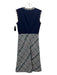 Tory Burch Size 2 Blue & Multi Acrylic, Polyester, Wool Sleeveless tweed Dress Blue & Multi / 2