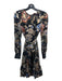 Tory Burch Size 2 Black & Multi Viscose & Silk Keyhole Belted Floral Print Dress Black & Multi / 2