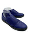 Arche Shoe Size 38 Indigo Purple & Black Grained Leather Velcro Sneakers Indigo Purple & Black / 38