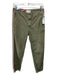 Sundry Size 26 Army Green Cotton Zip & Button Side Stripe Rainbow Pants Army Green / 26