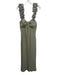Arose Studio Size S Sage green Polyester Blend Ruffle Straps Micropleated Dress Sage green / S
