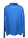Peter Millar Size M Blue & White Polyester All Over Print Quarter Zip Jacket Blue & White / M