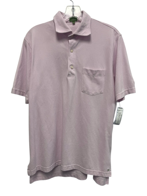 Sid Mashburn Size M Purple Cotton Solid Polo front pocket Men's Short Sleeve Purple / M