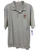 B Draddy Size L Blue & White Cotton Striped Polo Men's Short Sleeve Blue & White / L