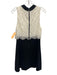 Alice + Olivia Size 4 Black & White Nylon Blend Sleeveless Lace Collar Dress Black & White / 4