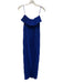 Loyd / Ford Size 0 Blue Rayon Strapless Ruffles Pleated Maxi Dress Blue / 0
