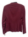 Rag & Bone Size 2 Burgundy & Black Viscose Blend One Button Flap Pocket Jacket Burgundy & Black / 2