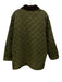 Barbour Size L Olive Green Synthetic Quilted Button Up Snap button Men's Jacket Olive Green / L