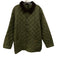 Barbour Size L Olive Green Synthetic Quilted Button Up Snap button Men's Jacket Olive Green / L