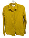 XiRENA Size XS Yellow Cotton Gauze V Neck Long Sleeve Button Down Top Yellow / XS