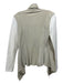 Karolina Zmarlak Size Small Taupe & White Suede & Cotton Fabric Block Jacket Taupe & White / Small