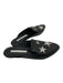 Veronica Beard Shoe Size 38 Black Leather Almond Toe stars Embroidered Shoes Black / 38