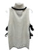 Intermix Ivory & Black Wool & Cashmere Knit Turtle Neck Shawl Ivory & Black / P