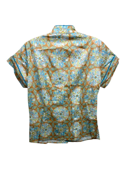 Bed Head Size Petite Orange, Blue, Multi Cotton All Over Print Pant Set Orange, Blue, Multi / Petite