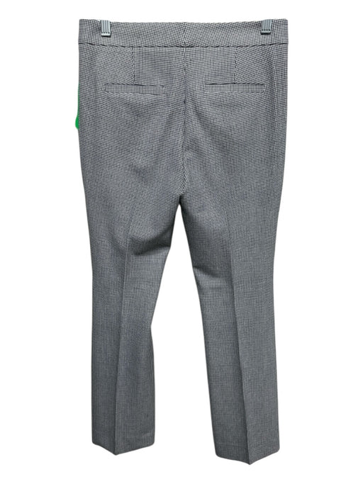 Tibi Size 0 BLack, White, Blue Polyester & Rayon Houndstooth High Rise Pants BLack, White, Blue / 0