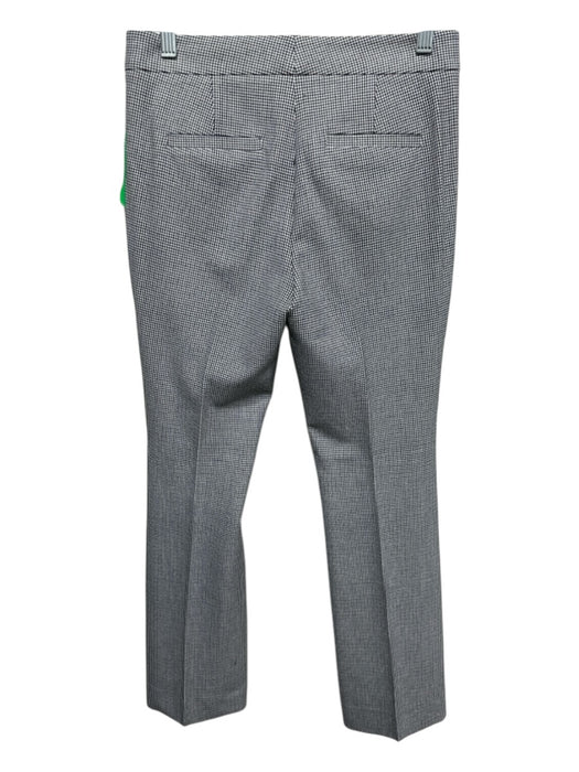 Tibi Size 0 BLack, White, Blue Polyester & Rayon Houndstooth High Rise Pants BLack, White, Blue / 0