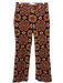 Cara Cara Size 0 Orange, Blue, Multi Cotton Corduroy Floral Print Zip Fly Pants Orange, Blue, Multi / 0