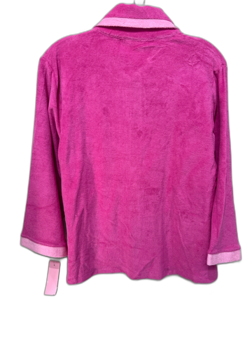 Lake Size XS Pink Cotton Button Up Long Sleeve Short Set Pink / XS