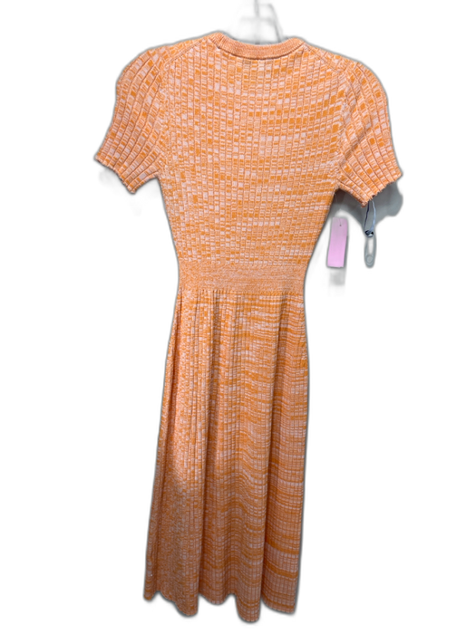 Pearl by Lela Rose Size XS Orange & White Cotton & Nylon All Over Print Dress Orange & White / XS
