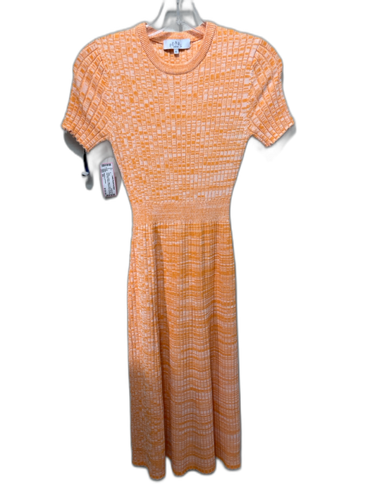 Pearl by Lela Rose Size XS Orange & White Cotton & Nylon All Over Print Dress Orange & White / XS