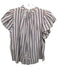 Trovata Birds of Paradis Size XS Blue, Red & White Cotton Vertical Stripes Top Blue, Red & White / XS
