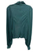 Self Portrait Size 0 Emerald Green Polyester Blend Long Balloon Sleeve Top Emerald Green / 0