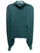 Self Portrait Size 0 Emerald Green Polyester Blend Long Balloon Sleeve Top Emerald Green / 0
