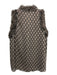 Misa Size XS Black, Pink & Cream Polyester Sleeveless Abstract Floral Top Black, Pink & Cream / XS