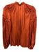 Ulla Johnson Size 0 Rust Orange Polyester Long Bell Sleeve Ruffle Detail Top Rust Orange / 0