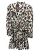 Ulla Johnson Size 0 cream, navy & brown Cotton Long Sleeve Shirred Waist Dress cream, navy & brown / 0