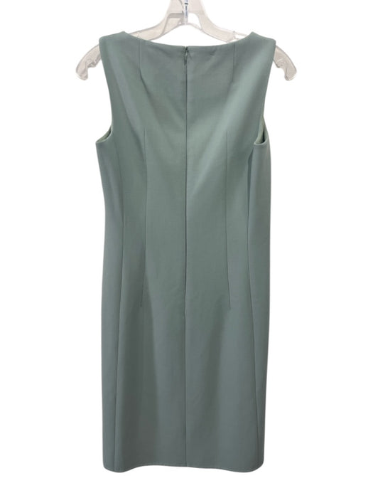 Akris Size 4 Sage green Wool Blend Sleeveless Darted Knee Length Back — Labels Resale Boutique