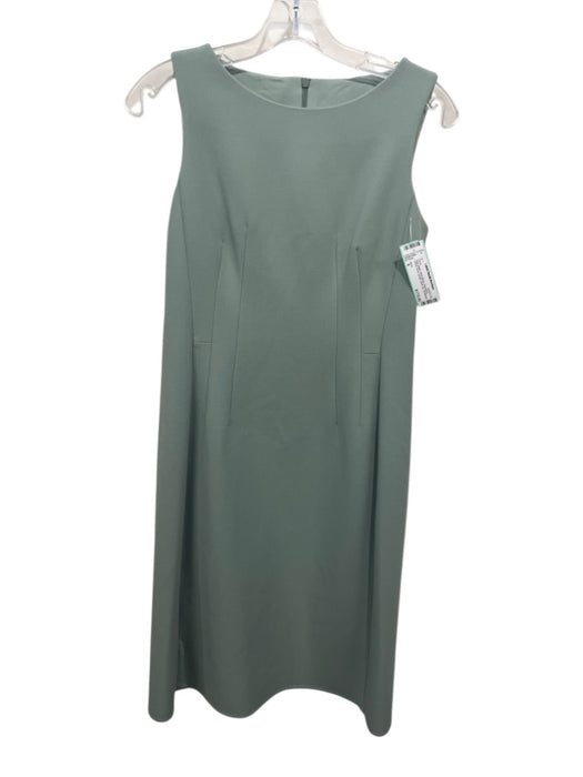 Akris Size 4 Sage green Wool Blend Sleeveless Darted Knee Length Back Zip Dress Sage green / 4