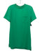 Alice + Olivia Size XS Green Polyester Short Sleeve Patch Pocket Shift Dress Green / XS