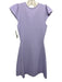 Shoshanna Size XS Lavender Rayon Short Cap Sleeve Textured Fit & Flare Dress Lavender / XS