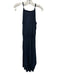 Calypso Size XS Navy Polyester Sleeveless Smocked Waist Hankerchief Hem Dress Navy / XS
