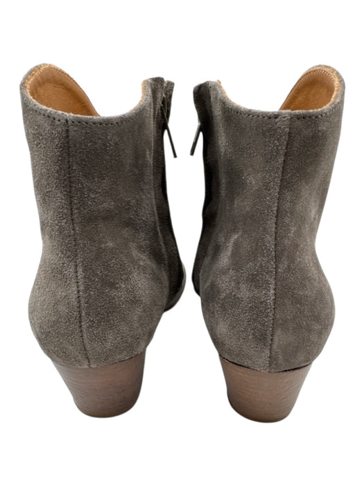 Isabel Marant Etoile Shoe Size 38 Gray Suede Pointed Toe Side Zip Ankle Booties Gray / 38