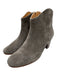 Isabel Marant Etoile Shoe Size 38 Gray Suede Pointed Toe Side Zip Ankle Booties Gray / 38