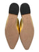 Veronica Beard Shoe Size 8 Black & Gold Leather Cap Toe Mule Slip On Flats Black & Gold / 8
